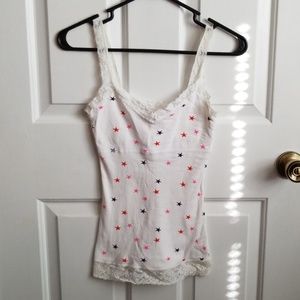 White Star Print Cami